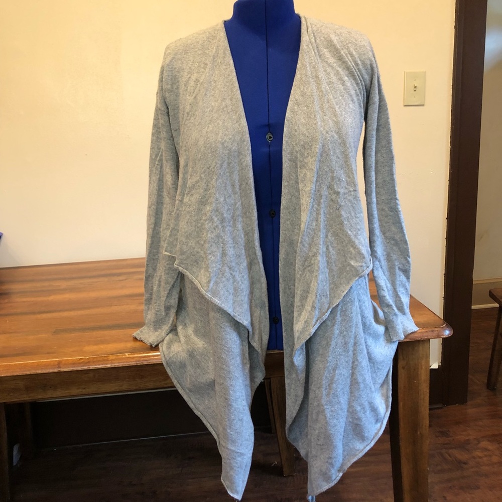 Gray Cardigan Sweater